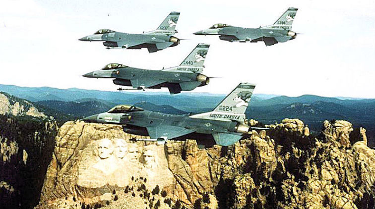 Air National Guard Over Mount Rushmore