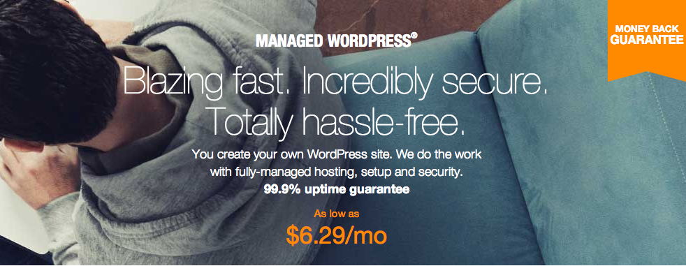WordPress managed hosting from GoDaddy for small business.