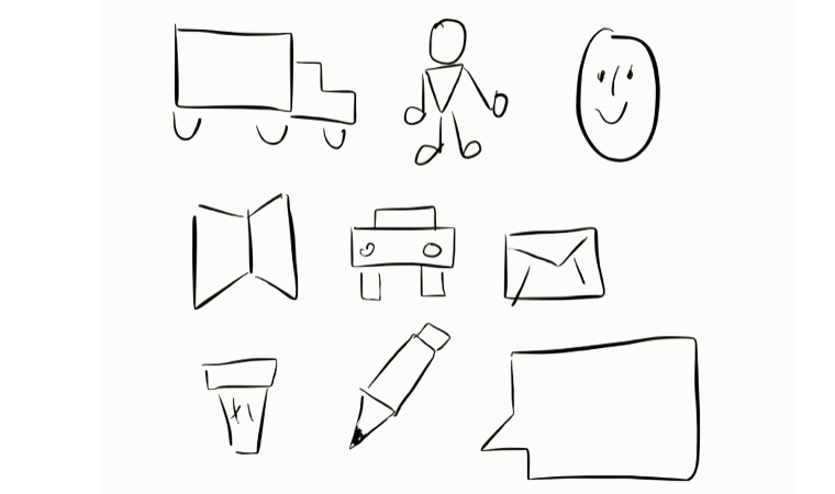 More Whiteboard Drawing Tips Simple Shape Nouns