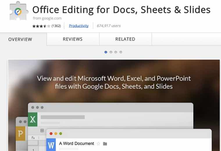 office editing with chrome