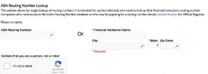 How to Look Up an ABA Bank Routing Number