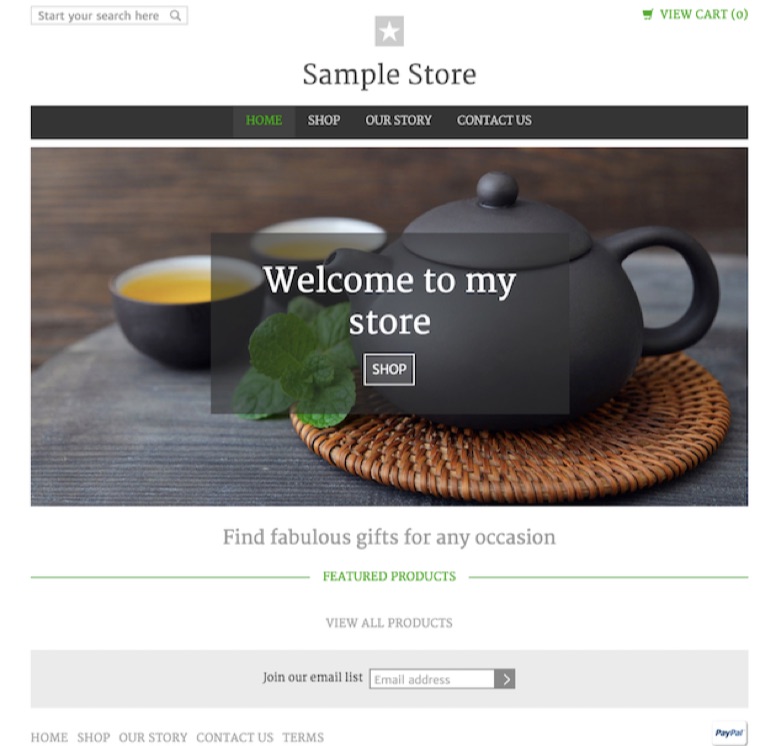 GoDaddy Online Stores provides pre-designed templates. 